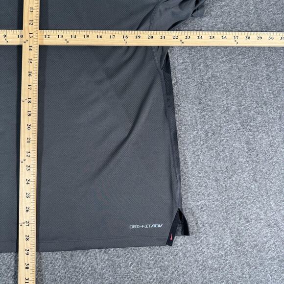 Nike Polo Shirt Mens XL Gray Tiger Woods Dri-FIT ADV Blade Collar Golf - Picture 2 of 12